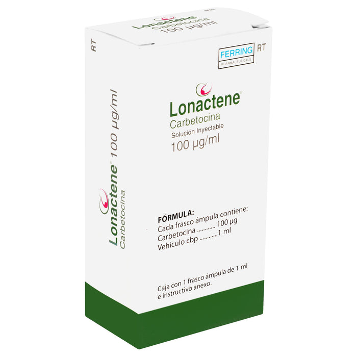 Lonactene Rt Frasco 100Mg 1Ml Con 1 Ampulas (Carbetocina) - WeCare Pharma