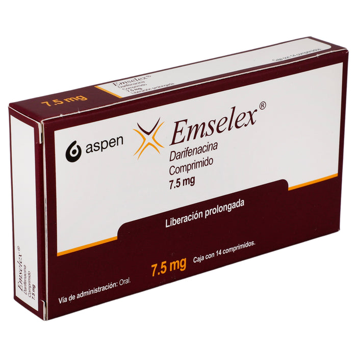 Emselex 7.5Mg Con 14 Comprimidos (Darifenacina) 2 - 7502209850088