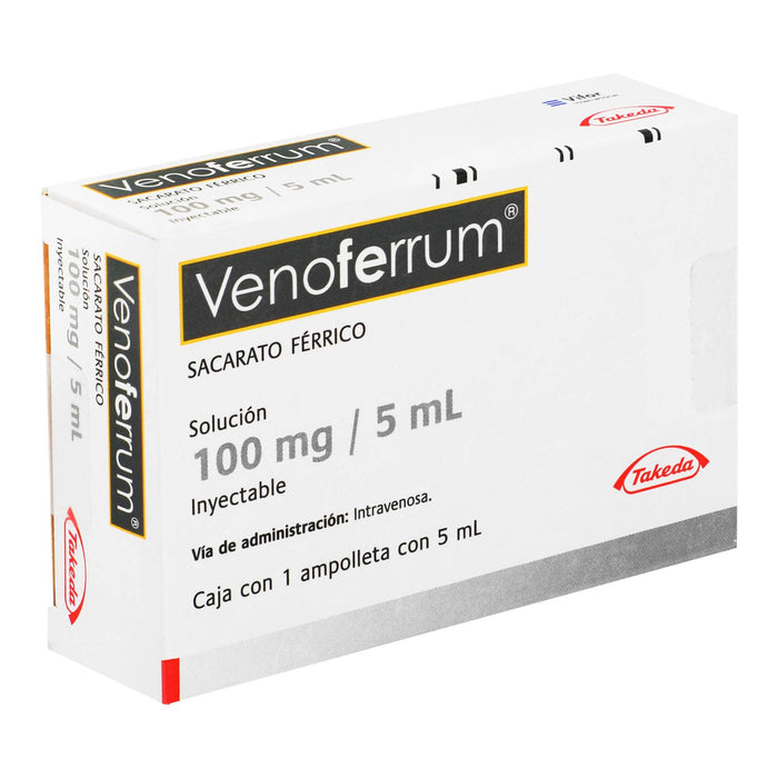 Venoferrum 100Mg/5Ml Con 1 Ampulas (Sacarato Ferrico) - WeCare Pharma