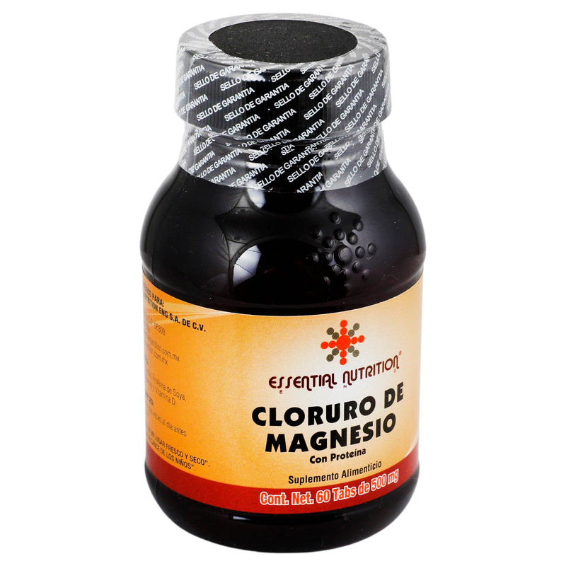 Cloruro De Magnesio 500Mg Con 60 Essential Nutrition Tabletas - WeCare Pharma