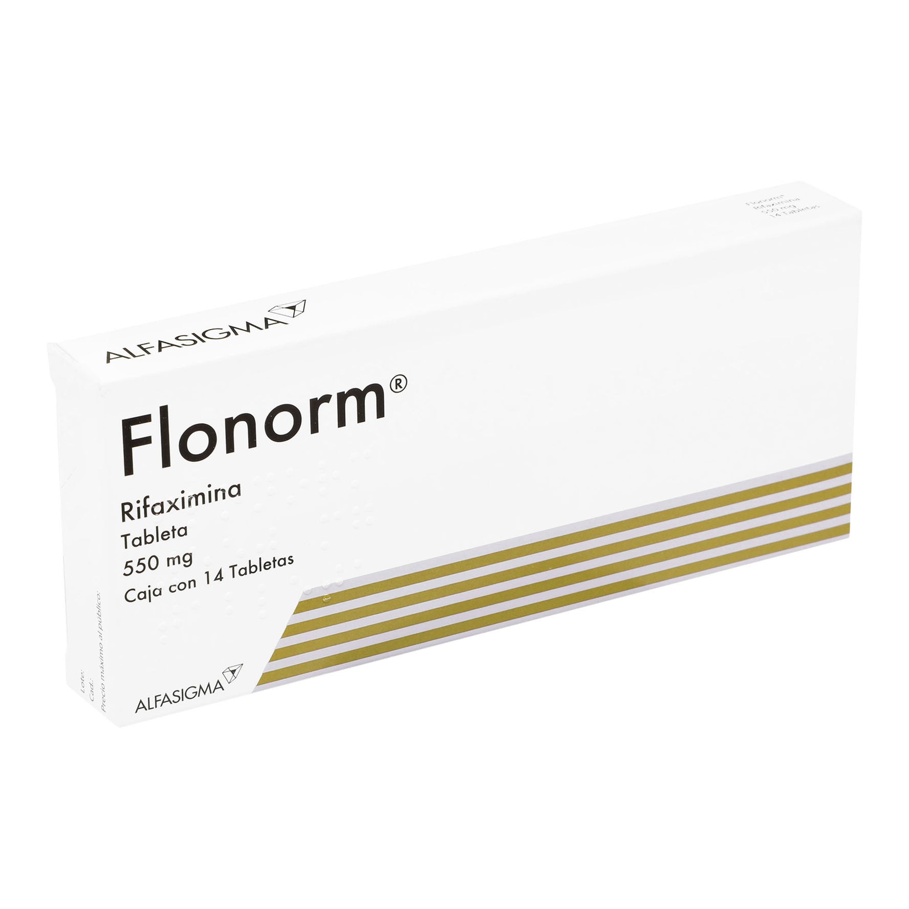 Flonorm 550Mg Con 14 Tabletas (Rifaximina) 2 - 8020030054080