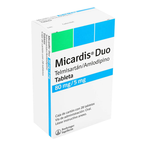 Micardis Duo 80Mg/5Mg Con 28 Tabletas (Telmisartan/Amlodipino) - WeCare Pharma