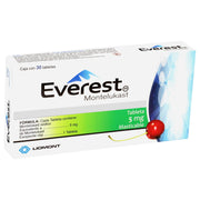 Everest 5Mg Con 30 Tabletas (Montelukast) - WeCare Pharma