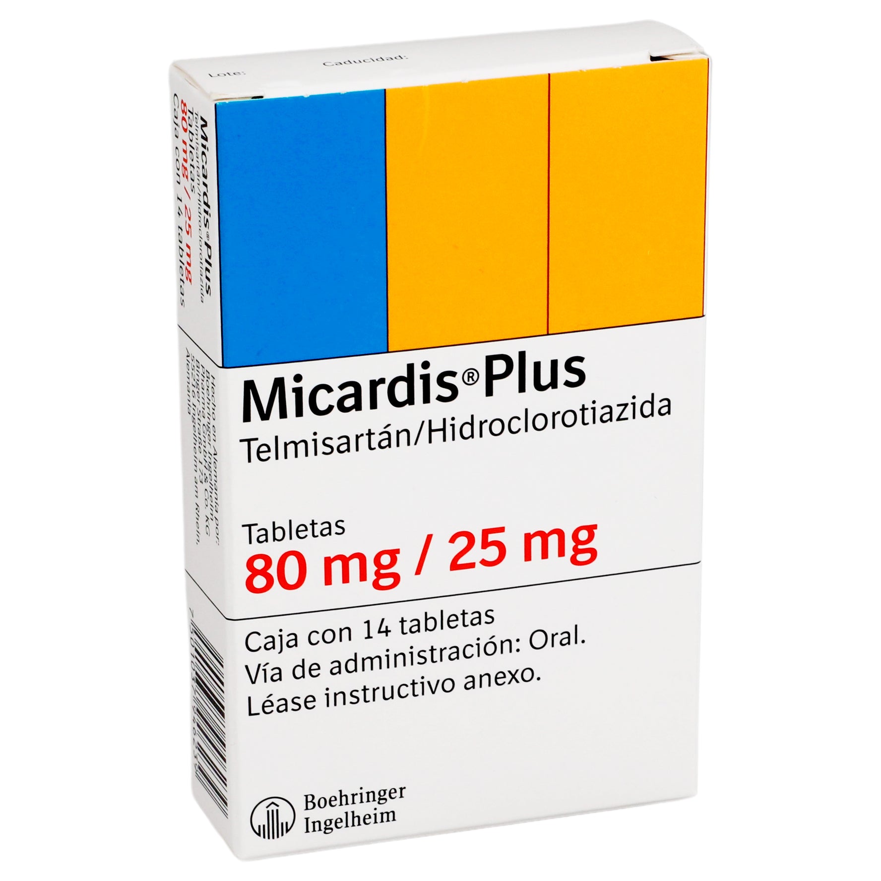 Micardis Plus 80Mg/25Mg Con 14 Tabletas (Telmisartan/Hidroclorotiazida) 2 - 7501037946239