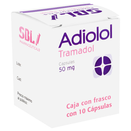 Adiolol 50Mg Con 10 Capsulas (Tramadol) 2 - 725742761971