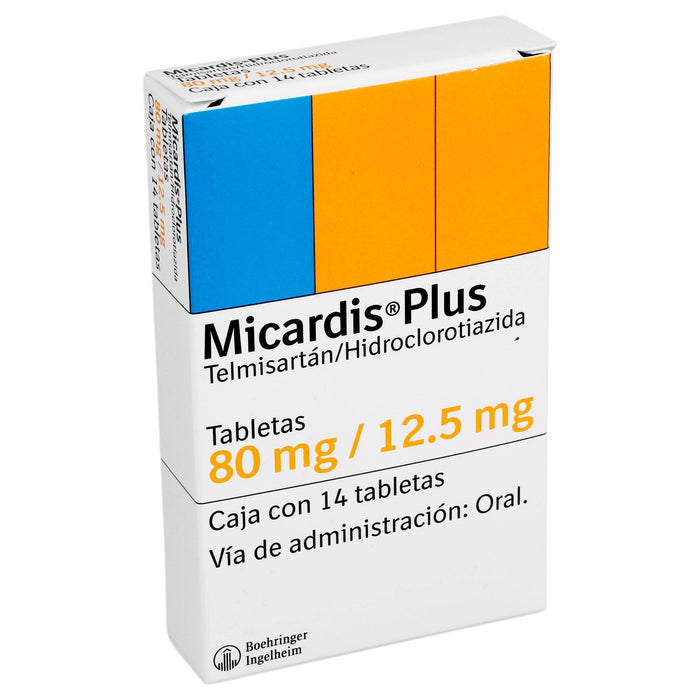 Micardis Plus 80Mg/12.5Mg Con 14 Tabletas (Telmisartan/Hidroclorotiazida) - WeCare Pharma