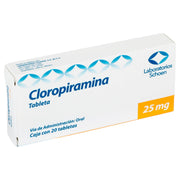 Cloropiramina 25Mg Con 20 Schoen Tabletas - WeCare Pharma
