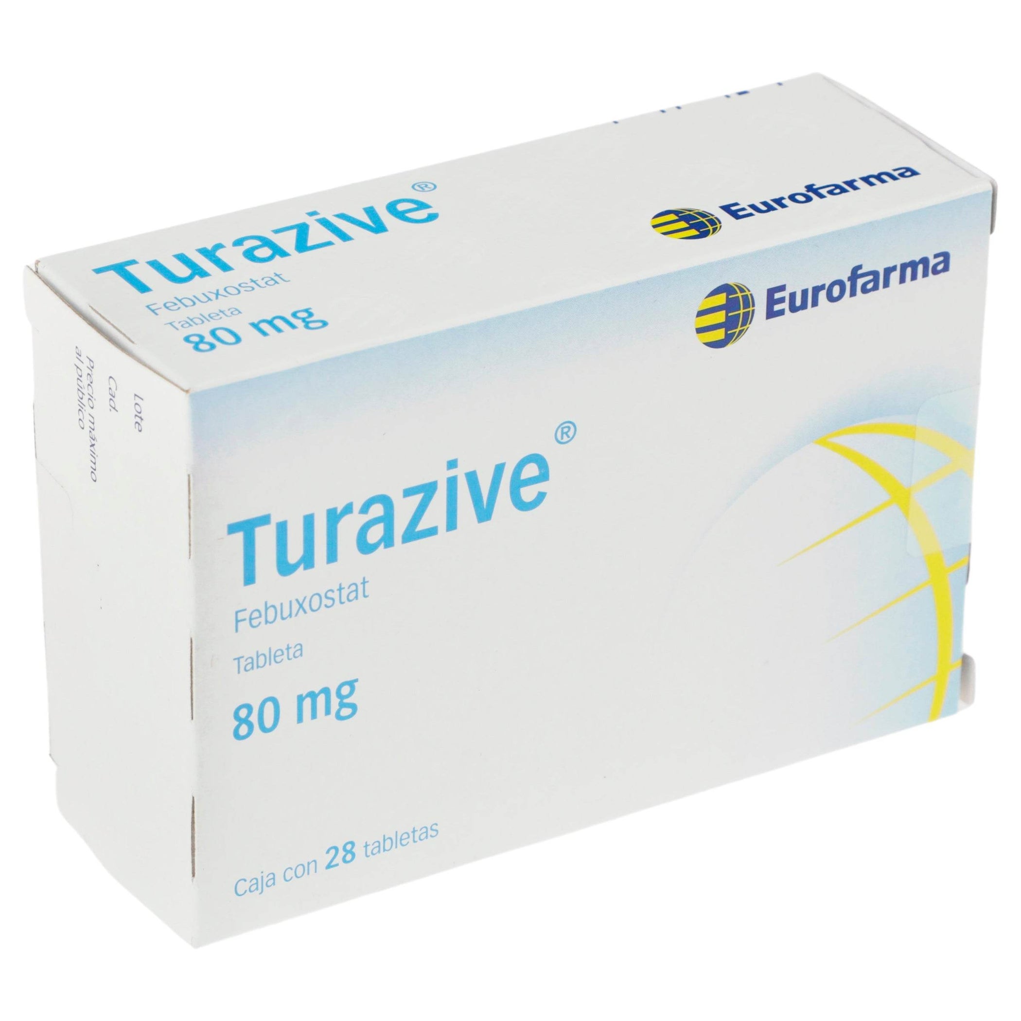 Turazive 80Mg Con 28 Tabletas (Febuxostat) — WeCare Pharma