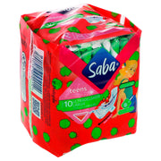Toallas Saba Teens Ultradelgada Larga Con Alas Con 10 - WeCare Pharma