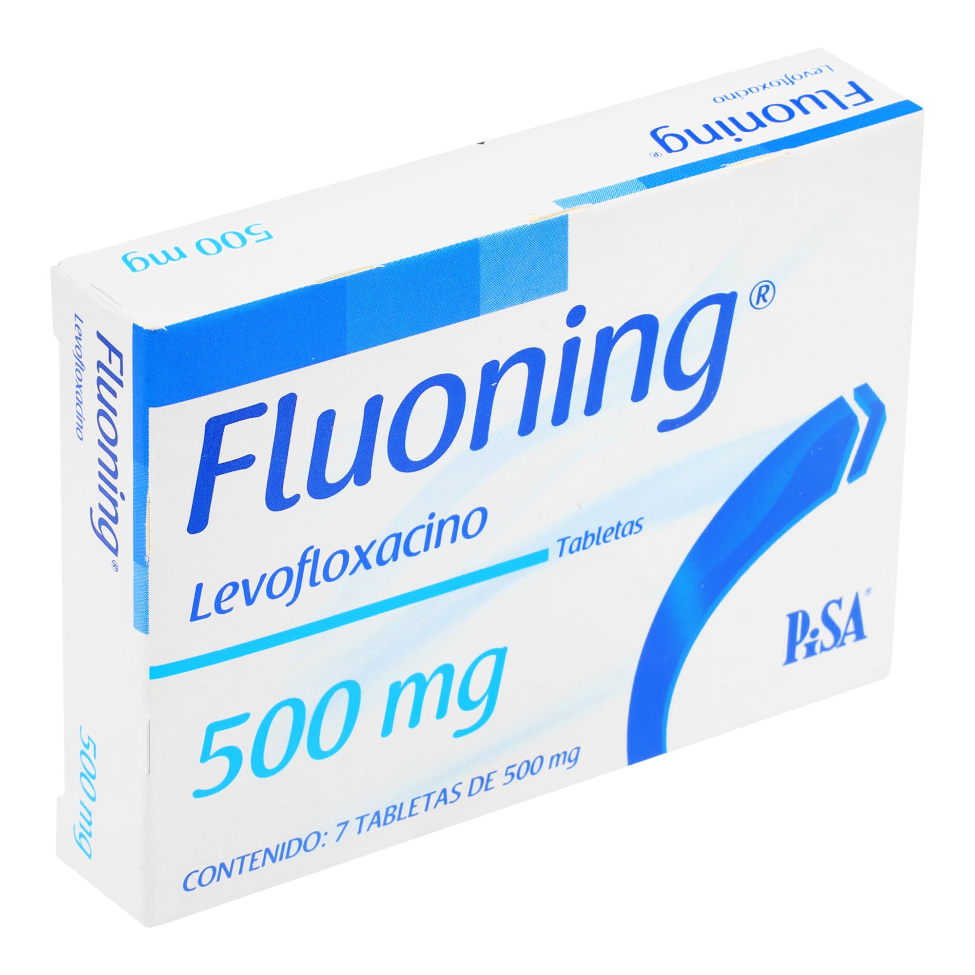 Fluoning 500Mg Con 7 Pisa Tabletas (Levofloxacino) 2 - 7501125118296