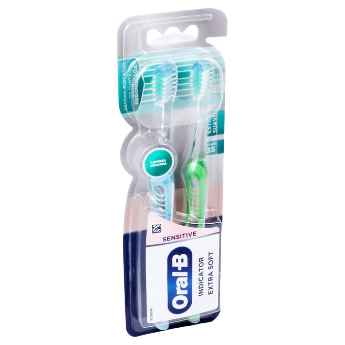 Cepillo Dental Oral B Indicator Extra Suave Con 2 - WeCare Pharma