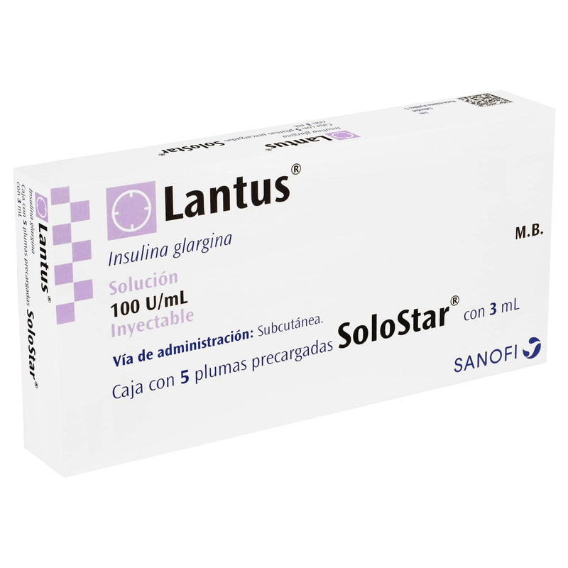 Lantus Solostar Pluma 100Unid/Ml 3Ml Con 5 (Insulina Glargina) - WeCare Pharma