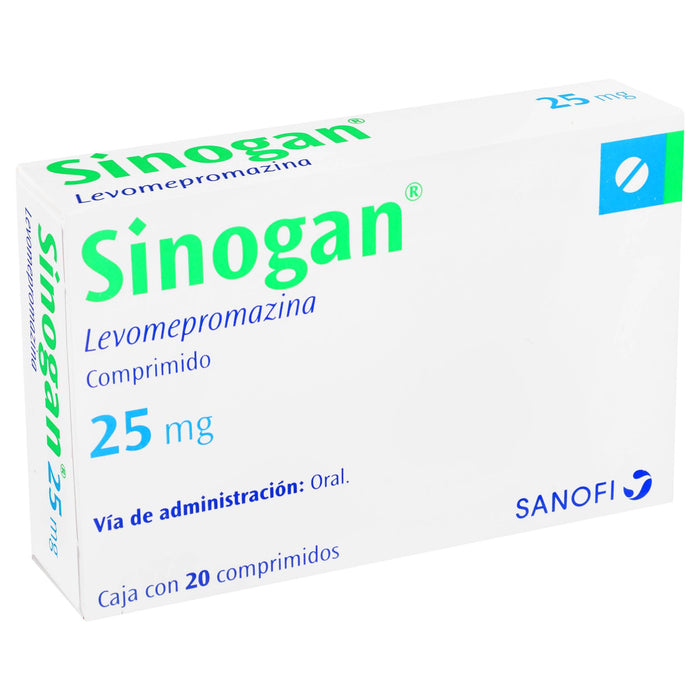 Sinogan (Levomepromazina) Tabletas 25Mg Con 20 - WeCare Pharma