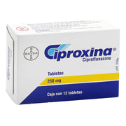 Ciproxina 250Mg Con 12 Tabletas (Ciprofloxacino) - WeCare Pharma