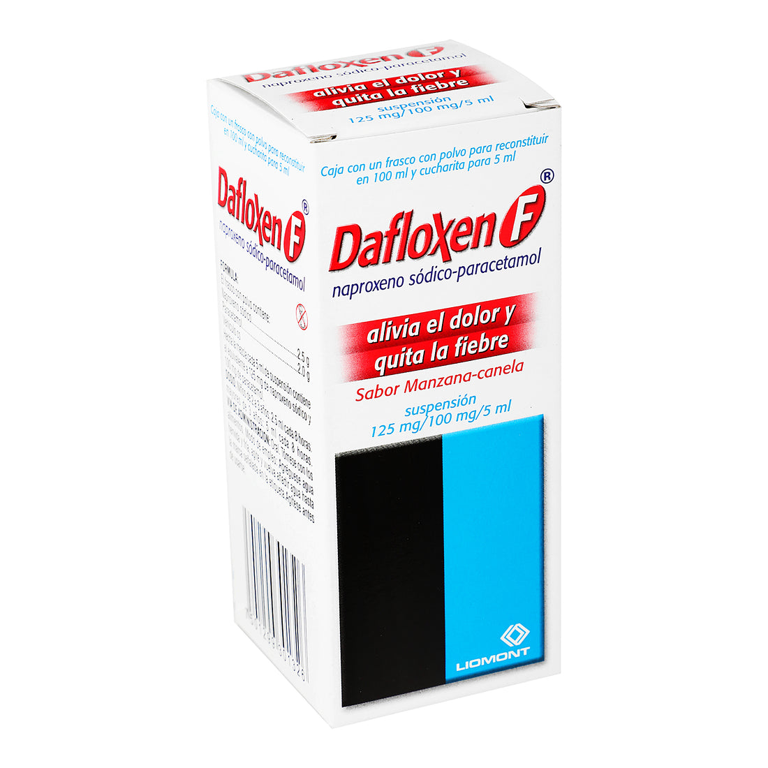 Dafloxen F Suspensión 125Mg/100Mg/5Ml 100Ml (Naproxeno/Paracetamol) 2 - 7501299301326