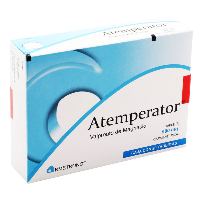 Atemperator 500Mg Con 20 Tabletas (Valproato De Magnesio) 2 - 7501089800060