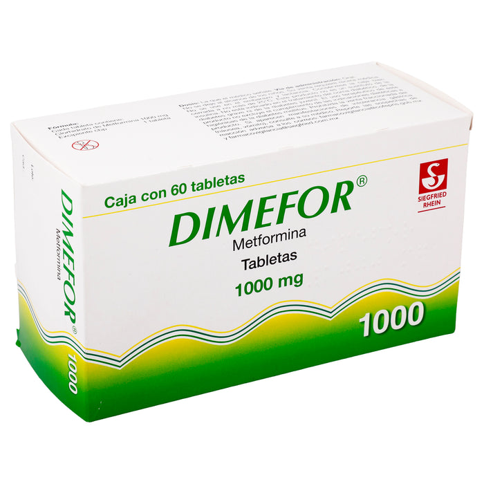 Dimefor 1000Mg Con 60 Tabletas (Metformina) 2 - 7501300420473