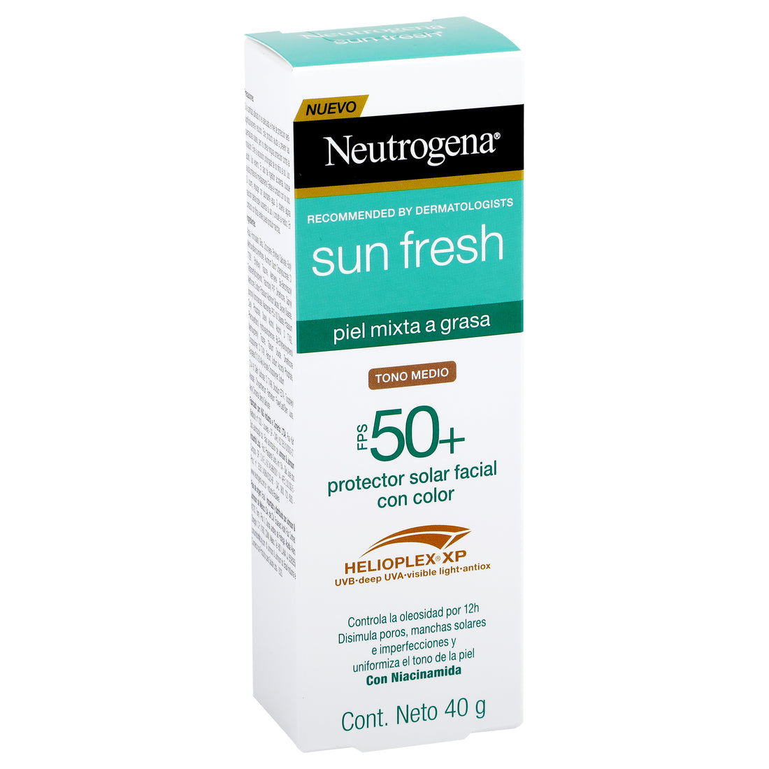 Neutrogena Bloqueador Sun Fresh Fps50+ 40G Tono Medio 3 - 7891010253219