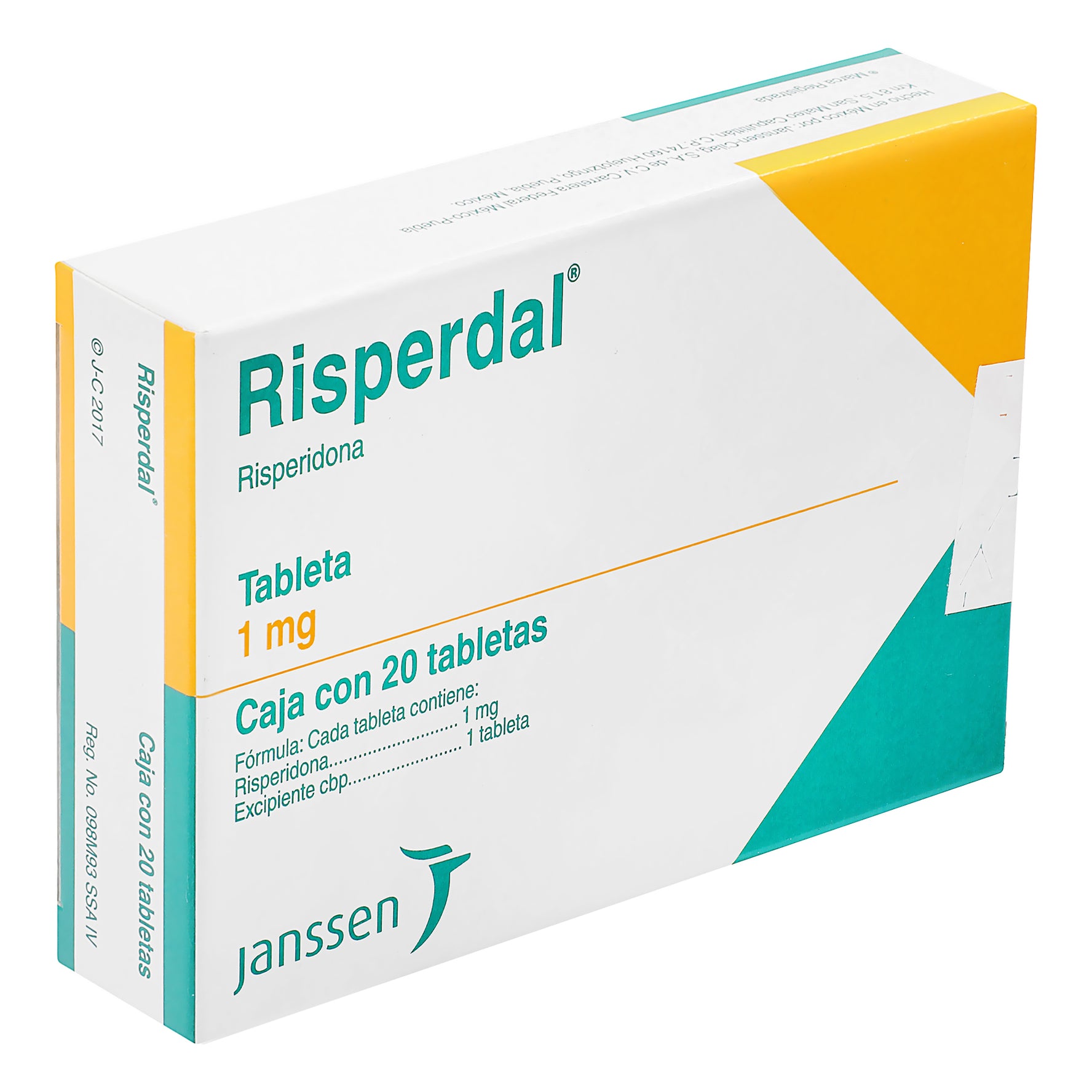 Risperdal 1Mg Con 20 Tabletas (Risperidona) 2 - 7501109901609