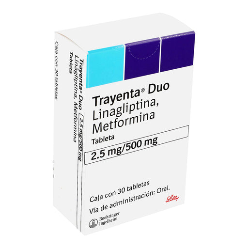 Trayenta Duo 2.5Mg/500Mg Con 30 Tabletas (Linagliptina/Metformina) - WeCare Pharma
