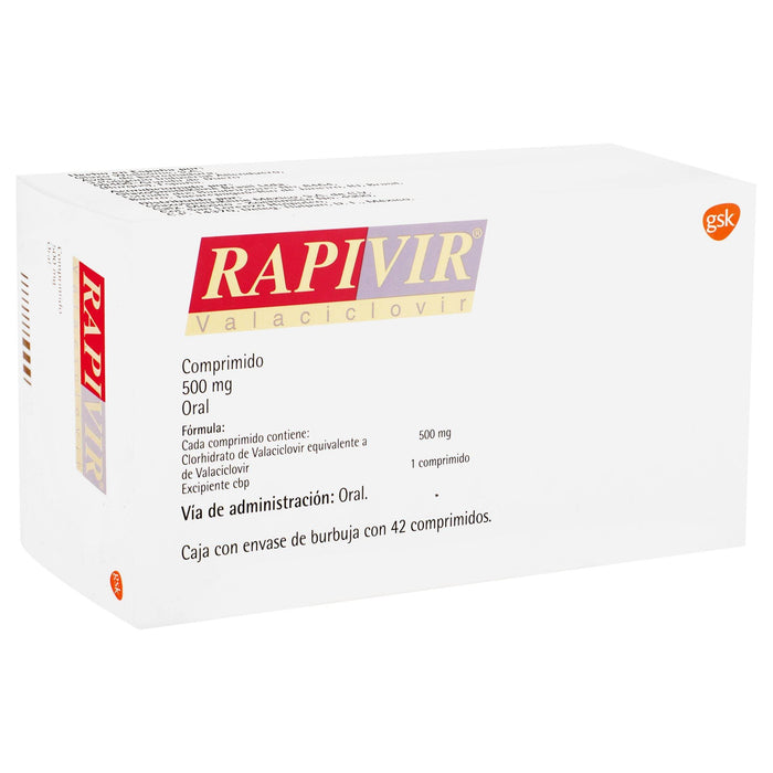 Rapivir 500Mg Con 42 Tabletas (Valaciclovir) - WeCare Pharma