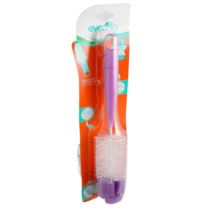 Escobillon Doble Con Esponja Evenflo - WeCare Pharma