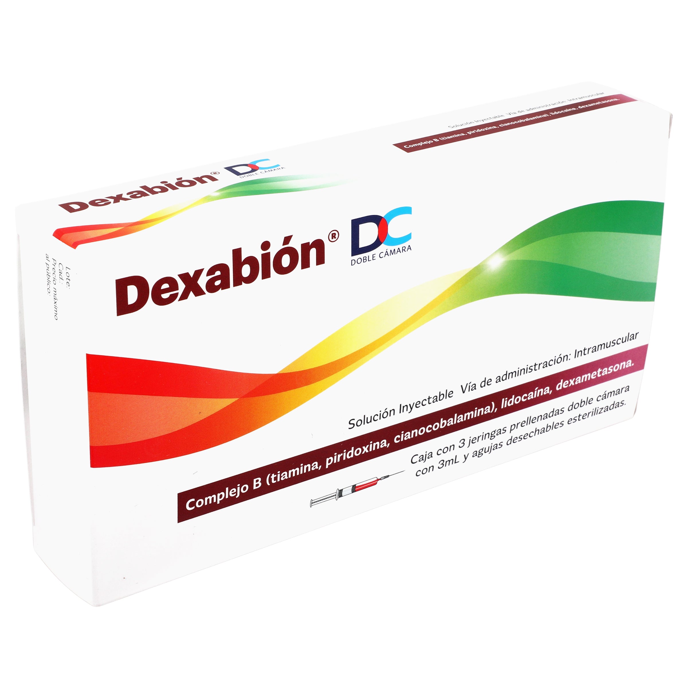 Dexabion Dc Jeringa Con 3 (Complejo B/Lidocaina/Dexametasona) 2 - 7501298217703