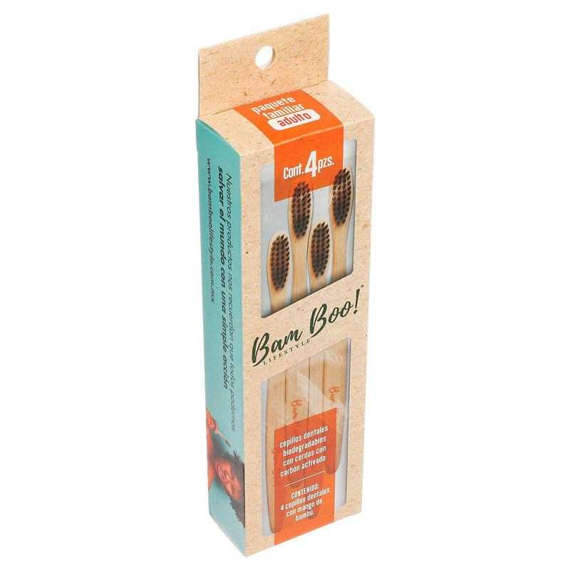 Bam Boo Cepillo Dental Ad Con 4 - WeCare Pharma
