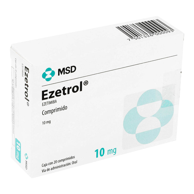 Ezetrol 10Mg Con 20 Tabletas (Ezetimiba) - WeCare Pharma