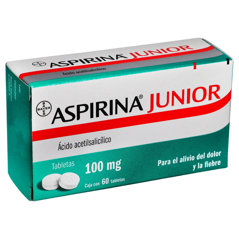 Aspirina Jr 100Mg Con 60 Tabletas (Acido Acetilsalicilico) - WeCare Pharma