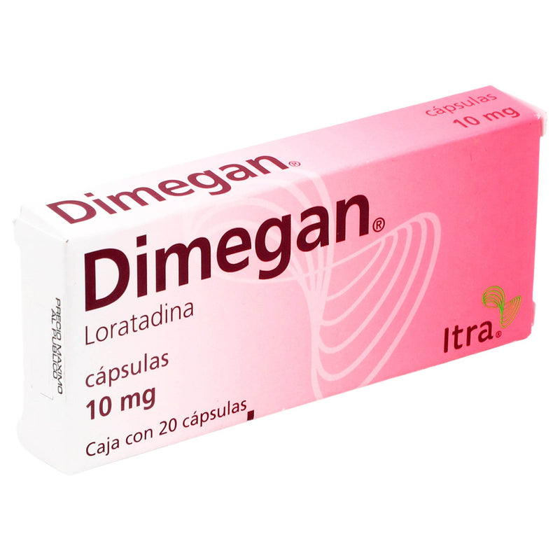 Dimegan 10Mg Con 20 Capsulas (Loratadina) - WeCare Pharma