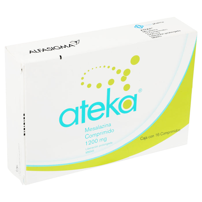 Ateka 1200Mg Con 16 Comprimidos (Mesalazina) 2 - 8020030000032