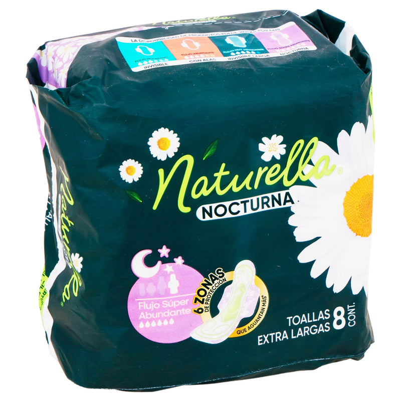 Toallas Naturella Super Abundante Con 8 - WeCare Pharma
