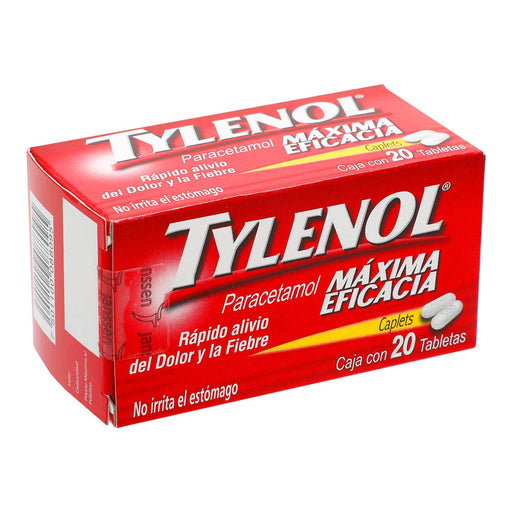 Tylenol 500Mg Con 20 Tabletas (Paracetamol) - WeCare Pharma
