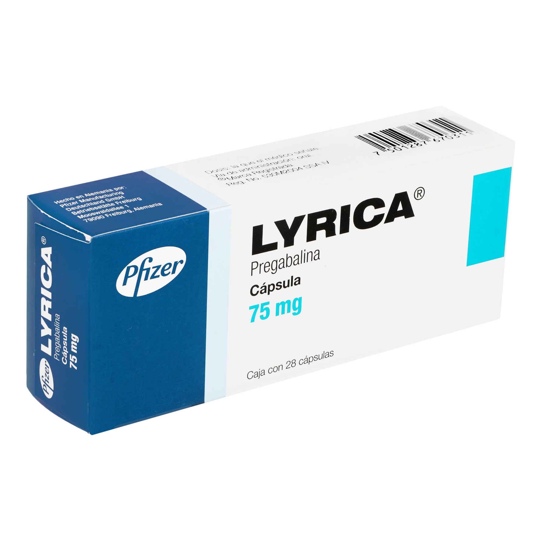 Lyrica 75Mg Con 28 Capsulas (Pregabalina) 2 - 7501287670311