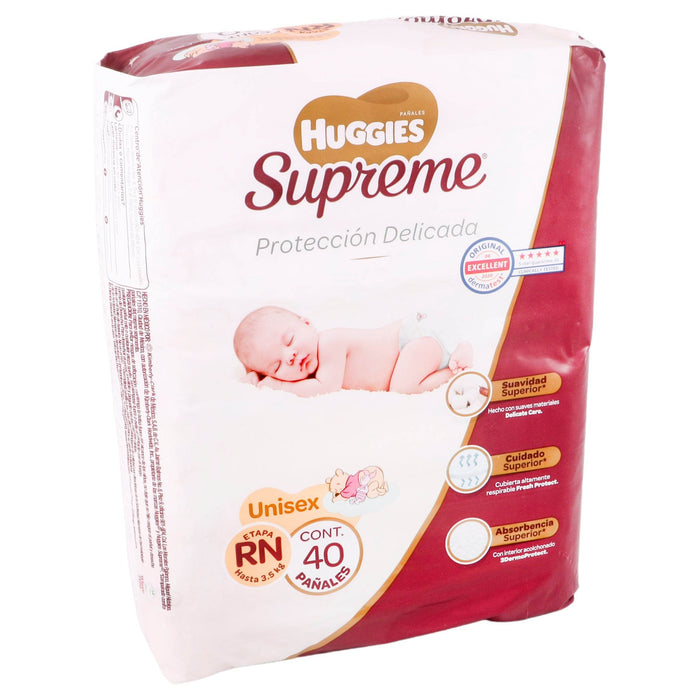 Pañal Huggies Supreme Unisex Rn Etapa 1 Con 40 - WeCare Pharma