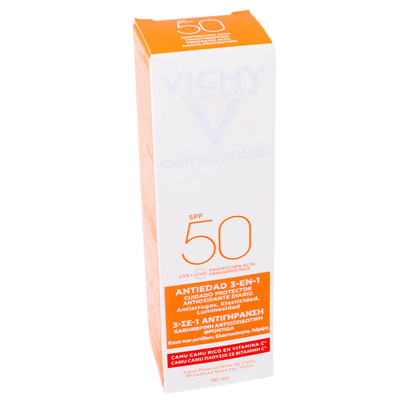 Vichy Capital Soleil Fps50 Antiedad 3En1 50Ml - WeCare Pharma