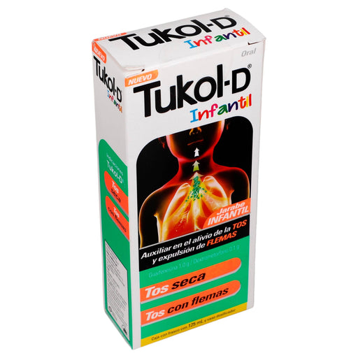 Tukol-D Inf Jarabe 1G/0.1G 125Ml (Guaifenesina/Dextrometorfano) - WeCare Pharma