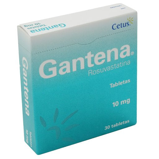 Gantena 10Mg Con 30 Tabletas (Rosuvastatina) 4 - 7501314705818