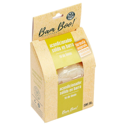Bam Boo Acondicionador Solido Te De Limon En Barra 80G - WeCare Pharma