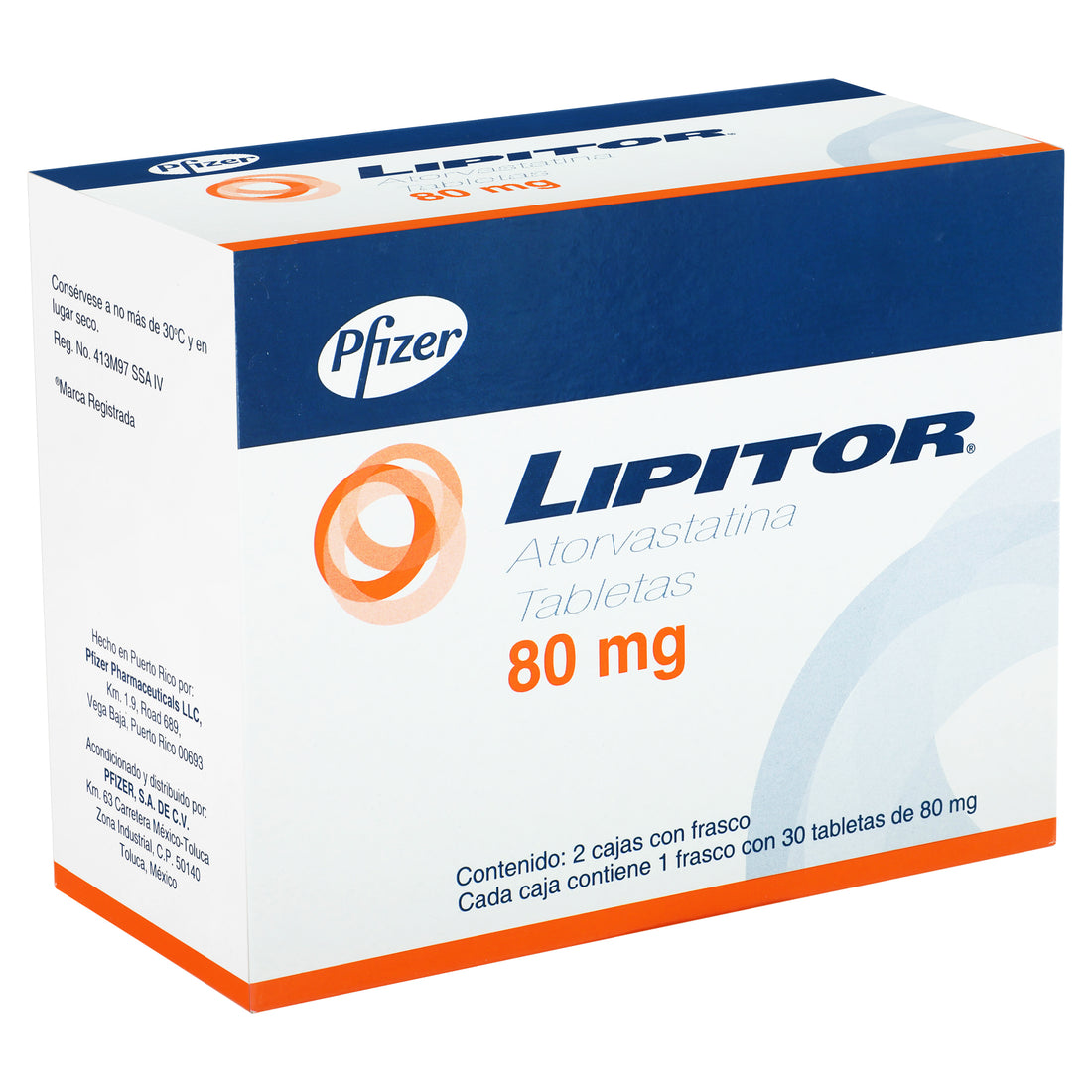 Lipitor 80Mg Con 30+30 Tabletas (Atorvastatina) 3 - 7501287640932