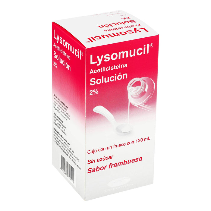 Lysomucil Solución 2% 120Ml (Acetilcisteina) - WeCare Pharma