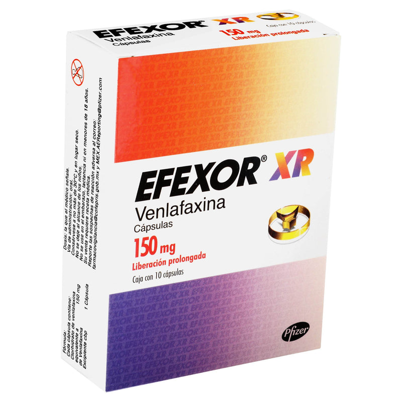 Efexor Xr 150Mg Con 10 Capsulas (Venlafaxina) - WeCare Pharma