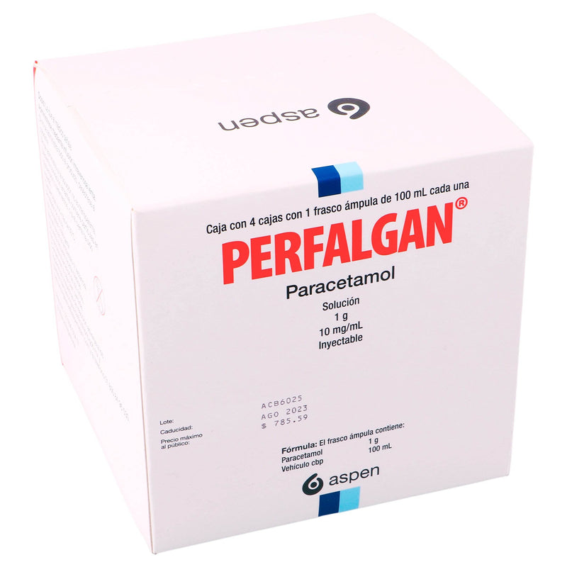 Perfalgan Frasco 1G Con 4 Ampulas (Paracetamol) - WeCare Pharma