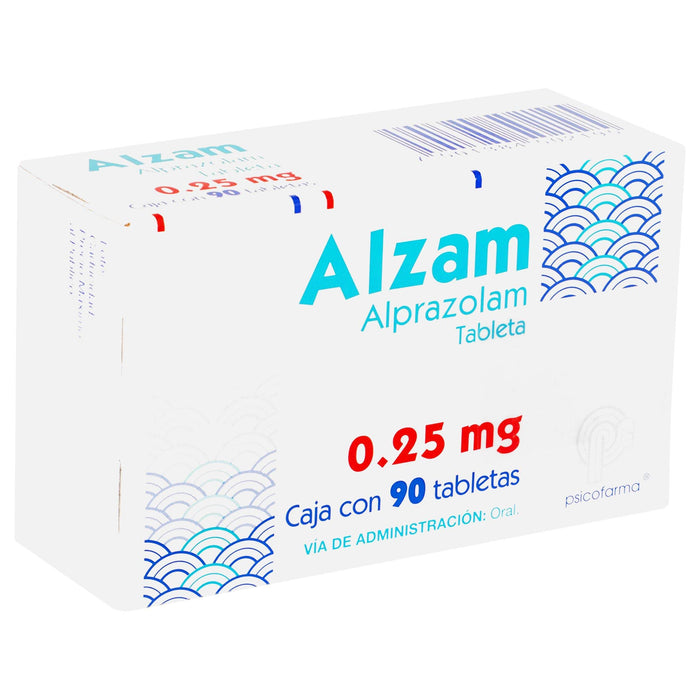 Alzam (Alprazolam) Tabletas 0.25Mg Con 90 - WeCare Pharma