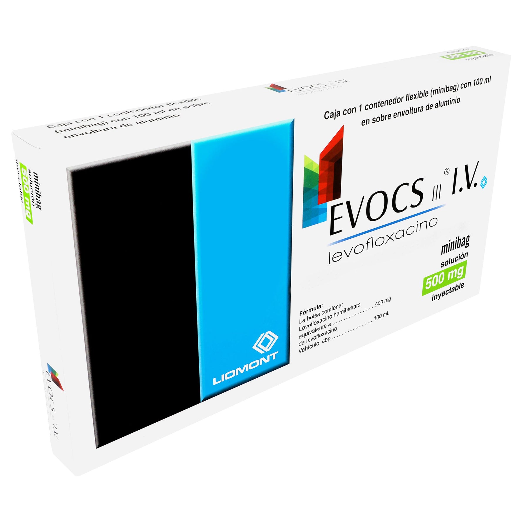 Evocs Minibag 500Mg Con 1 (Levofloxacino) 2 - 7501299307717