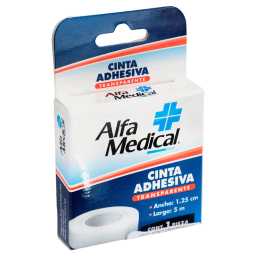 Cinta Adhesiva Transparente 1.25Cm X 5M Alfa Medical - WeCare Pharma