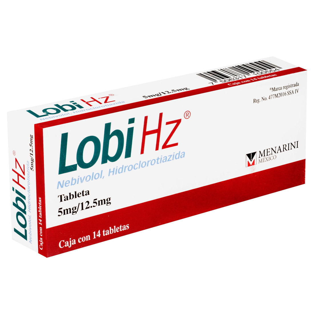 Lobi Hz 5Mg/12.5Mg Con 14 Tabletas (Nebivolol/Hidroclorotiazida) 2 - 7506317100554