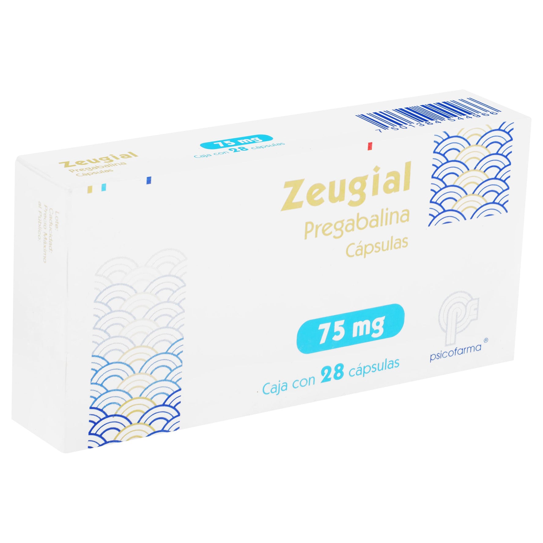 Zeugial 75Mg Con 2 Capsulas (Pregabalina) 2 - 7501384544966