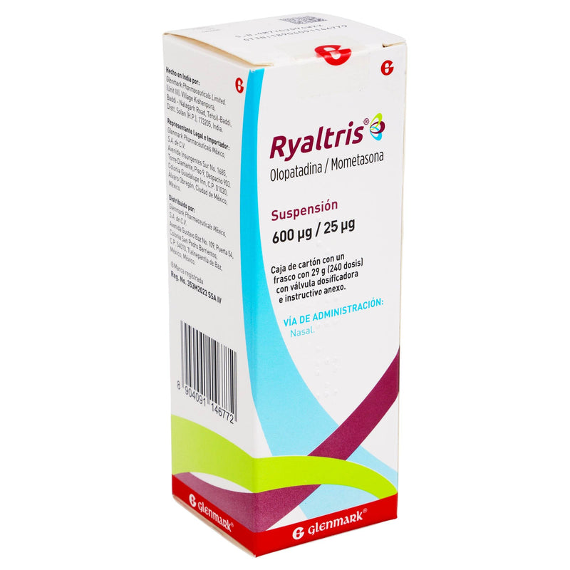 Ryaltris (Olopatadina/Mometasona) Frasco Con 600Ug/25Ug Con 240Dosis - WeCare Pharma